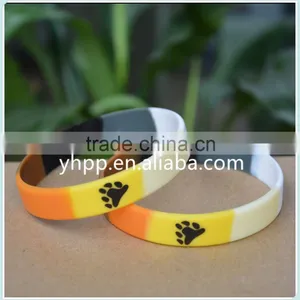 Custom Design Printed Logo Bear Pride Silicone Wristband The Bracelet Is Latex-Free thumbnail-1