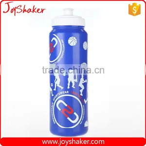 Orange Color Custom Logo Food Safe Plastic Water Bottle BPA Free 1000ML From JoyShaker Factory thumbnail-2