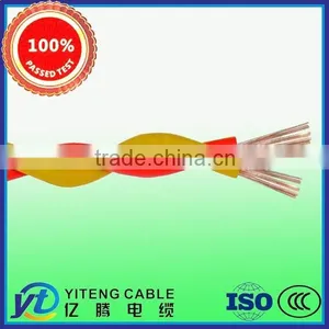 Twisted Wire 2x1.5mm2/ 2x2.5mm2/ 2x0.75mm2 Fire Resistant Electric Cable thumbnail-1