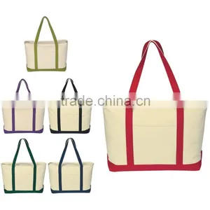 Large Heavy Cotton Beach Bag thumbnail-1