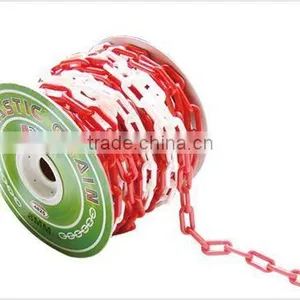 7mm Plastic Warning Traffic Chain /safety Plastic Chain for Worksite thumbnail-1