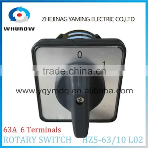 Rotary Switch HZ5-63/10 L02 63A 6 Terminals 2 Poles 2 Positions 0-1 Changeover Cam Switch Silver Contacts High Quality Yaming thumbnail-4