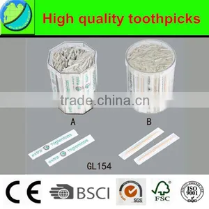 High Quality Individual Wrapped Wooden&bamboo Toothpick thumbnail-1