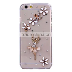 China Manufacturer OEM ODM Phone Case for Iphone 6 Dimond Frameplastic Back Cover Case for thumbnail-6