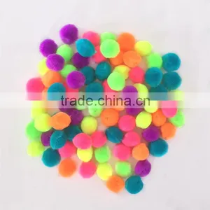 Factory Supply DIY Crafts Acrylic Fluorescent Pompoms Toys for Kids or Wedding Party Decoration thumbnail-3