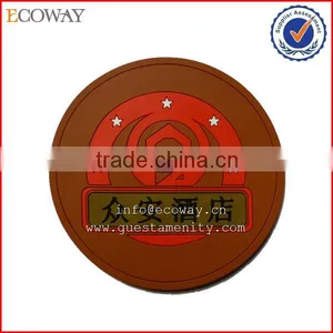 Hotel High Quality Custom Round Recycled Rubber Drink Coasters thumbnail-1