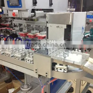 Four Color Vertical Pad Printing Machine for Plastic Lid With China Manufacturer thumbnail-3
