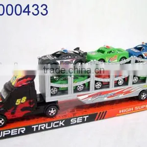 Cheap Toy for Kids Plastic Large Tow Trucks With 6 Small Construction Trucks thumbnail-2