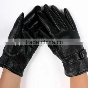 Hot Sale! Ethiopian Hair Sheep Leather Gloves for Men thumbnail-3