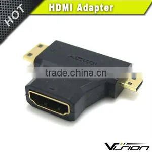 3 in 1 HDMI to Micro HDMI Mini HDMI Adapter thumbnail-1