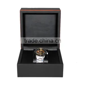 Luxurious Wooden Watch Box/Black Paper Watch Box for Single Watch thumbnail-3