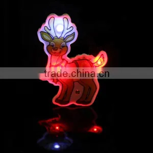 LED Glow Badge Promotional Customized Glow Led Electronic Flashing Badge thumbnail-1