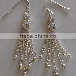 Fashion Earring With Chain Pendant thumbnail-1