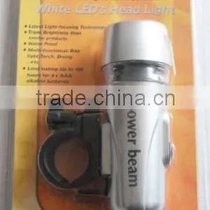 Led Bicycle Bike Flash Light Lamp Head/Waterproof 5 White LED Lamp Bike Bicycle Front Head Light thumbnail-2