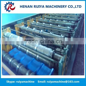 Corrugated Sheet Metal Roof Making Machine, Double Layer for Corrugated and Trapezoidal Roof Tile Machine thumbnail-1