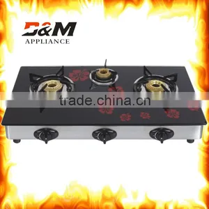 Wholesale Fashion 3 Burner Tempered Glass Gas Cookers Pakistan thumbnail-1