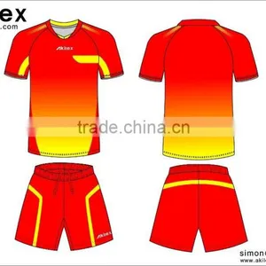 Custom High Quality Dry Fit Sublimation Soccer Jersey Uniform Shirt thumbnail-1