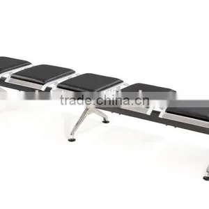 Retail Hospital Waiting Room Chair, Modern Railway Bus Station Waiting Seat With PU Cushion thumbnail-3