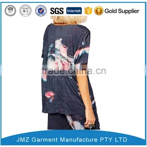 Fashion Printed Black Unisex Tshirt thumbnail-3
