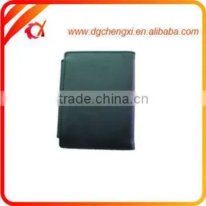 High-end Men's Black PU Passport Wallets thumbnail-1