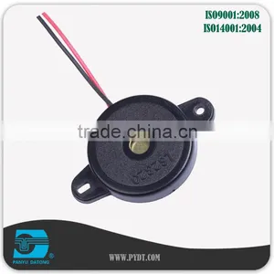 23mm Lead Wire 2KHz External Drive Piezo Buzzer Flange Mount thumbnail-1