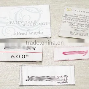 Smooth and Shinning Ground High Quality Silk Satin Fabric Label thumbnail-1