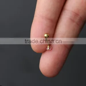Piercing Jewelry 2016 Surgical Steel Ball Cartilage Custom Made Stud Earring thumbnail-6