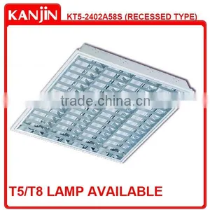 T5 LED 9W*4 Grid Recessed Mounted Light 600x600 Replaceable With T5 Fluorescent Tubes thumbnail-1