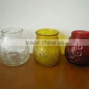 250ml Bulb Clear and Colored Glass Vase/ Potpourri Jar thumbnail-1
