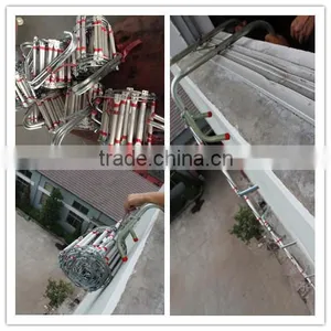 ESCAPE ROPE LADDER/ HIGH BUILDING ESCAPE LADDER/ FOLDABLE LADDER/ STEEL LADDER thumbnail-1