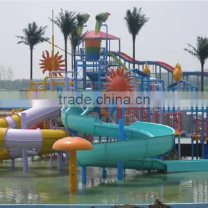 2016 Hot Sale Interactive Familiy Aqua House Jungle Kiosk Amusement Park Slide for Sale thumbnail-3