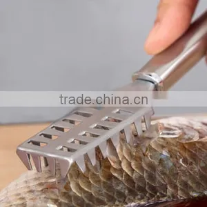 Stainless Steel Fish Scales Scraper / Plane Fish Scales / Scraping Scales Fish thumbnail-1