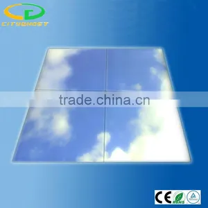 36W 600x600mm 50mm Thickness Blue Sky With Cloud Scenery Frameless Led Panel Light thumbnail-2