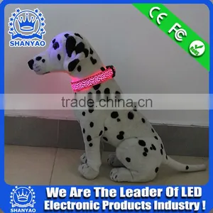 2015 Hot Selling Christmas LED Plastic Dog Collar With Leopard thumbnail-1