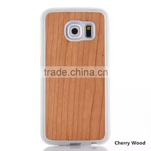 TPU Design Bamboo Phone Case Wood Mobile Phone S6 Cover thumbnail-2
