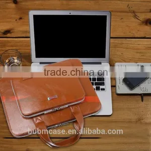BUBM 2016 PU Leather For MacBook Air Bag Coffee Grey Beige Color for Your Choose thumbnail-1