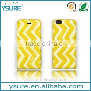 Ripple Pattern Genuine Leather Flip Phone Case For Asus Zenfone 2 With Plaid Pattern Lining thumbnail-1
