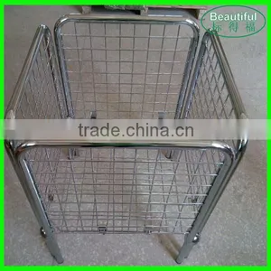 Supermarket Hot Sale Metal Chrome Wire Basket Storage Container,Dump Bin thumbnail-1