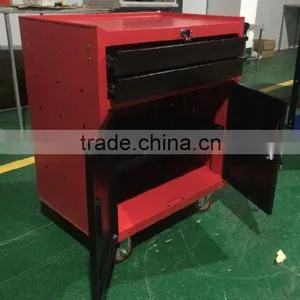 2 Drawer With Cabinet Tools Service Trolly Cart thumbnail-4
