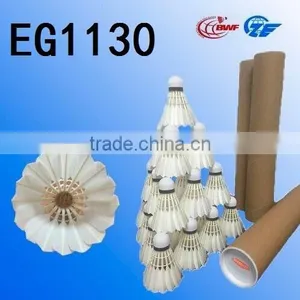 High Quality Cheap Aeroplane Goose Feather Badminton Shuttlecock Sale for Tournament and Practice thumbnail-1