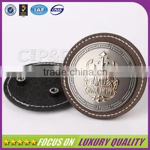 Two Colour Metal Plating Jacket High Quality Metal Label thumbnail-2