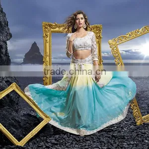 Bollywood Actress Off White Georgette Saree thumbnail-1