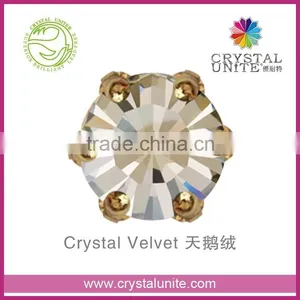Crystal Unite Lead Free Chaton in Crown Setting, Crystal Velvet thumbnail-1