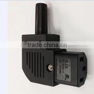 Hot Selling IEC C13 Female Power Connector Plug 90 Degree Socket Plug thumbnail-1