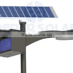 24W Solar Street Light 5m Pole- ANAMBRA Series Single Arm Round Design New Product thumbnail-1