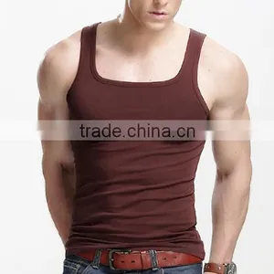 Gym Singlets Mens Tank Tops Stringer Bodybuilding and Fitness Men's GYM Tank Top Sports Clothes thumbnail-2