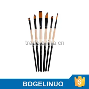 (New) 523 Fine Watercolor Nylon Artist Brush Set 6-pcs thumbnail-1