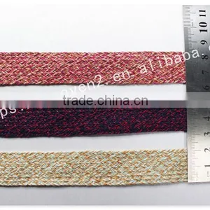 High Quality 2.2 cm Width Muti-colors Yarn Dyed Polyester Twill Tape Wholesale thumbnail-6