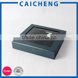 China Manufacturer Black Carton Paper Box With PVC Window thumbnail-2