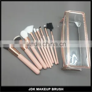 9 Pieces Makeup Brush Pink Makeup Brush Set High Quality Cosmetic Brush Set thumbnail-2